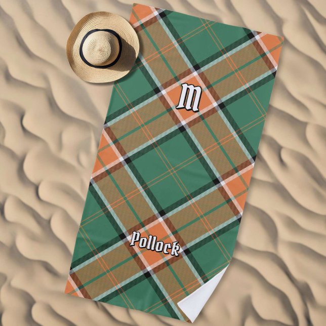 Clan Pollock Tartan Beach Towel Strandtuch (Von Creator hochgeladen)