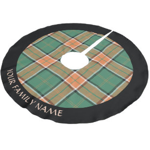 Clan Pollock Tartan Brushed Polyester Tree Skirt Weihnachtsbaumdecke
