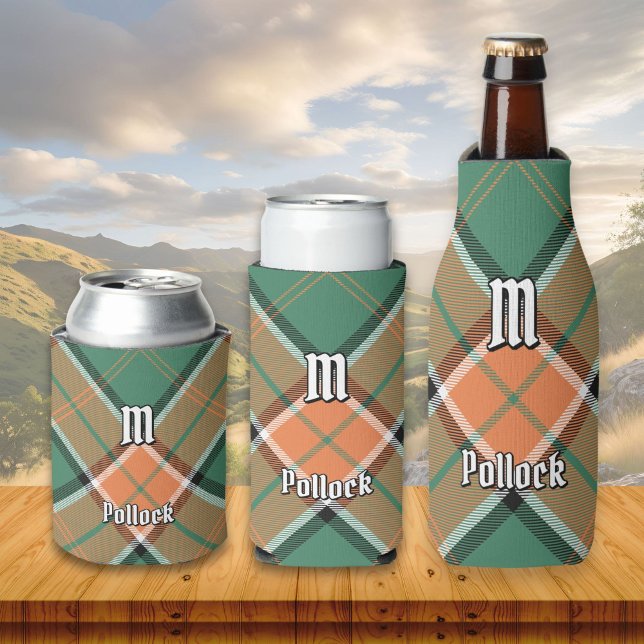 Clan Pollock Tartan Can Cooler Dosenkühler (Von Creator hochgeladen)