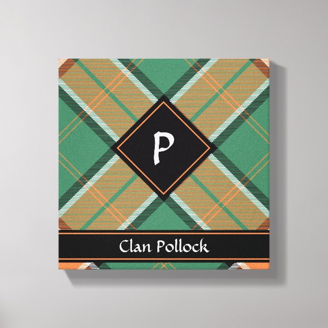 Clan Pollock Tartan Canvas Print Leinwanddruck (Vorderseite)