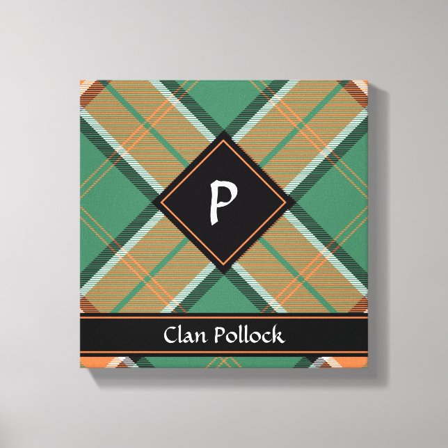 Clan Pollock Tartan Canvas Print Leinwanddruck (Vorderseite)