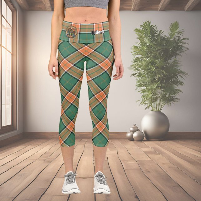 Clan Pollock Tartan Capri Leggings (Von Creator hochgeladen)