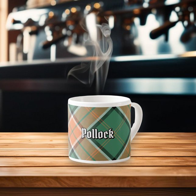 Clan Pollock Tartan Espresso Cup Espressotasse (Von Creator hochgeladen)
