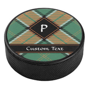Clan Pollock Tartan Hockey Puck