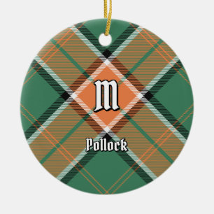 Clan Pollock Tartan Keramik Ornament