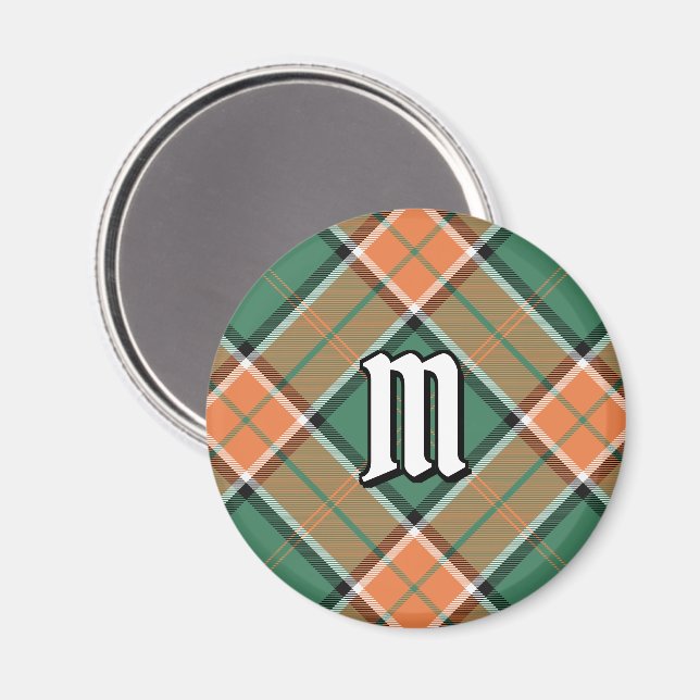 Clan Pollock Tartan Magnet (Vorderseite/Rückseite)