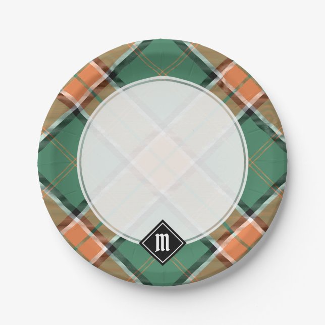 Clan Pollock Tartan Paper Tellers Pappteller (Vorderseite)