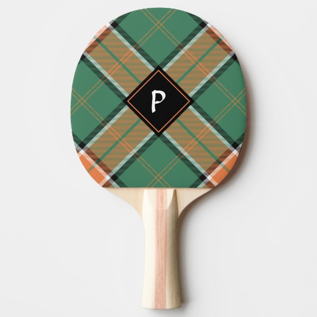Clan Pollock Tartan Ping Pong Paddle Tischtennis Schläger (Vorderseite)