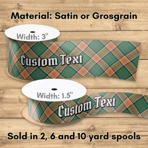 Clan Pollock Tartan Satin Ribbon Satinband