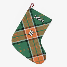 Clan Pollock Tartan Weihnachts-Strumpf Großer Weihnachtsstrumpf