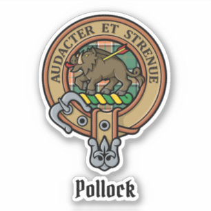 Clan Pollock Wappen Sticker