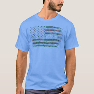Clan Ralston Scottish tartan, USA Flaggenkilometer T-Shirt