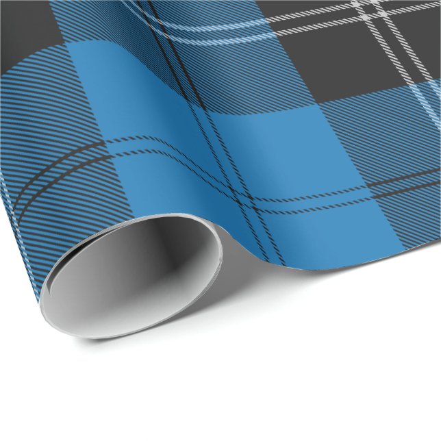 Clan Ramsay Blue Hunting Tartan Geschenkpapier (Rolleneckpunkt)