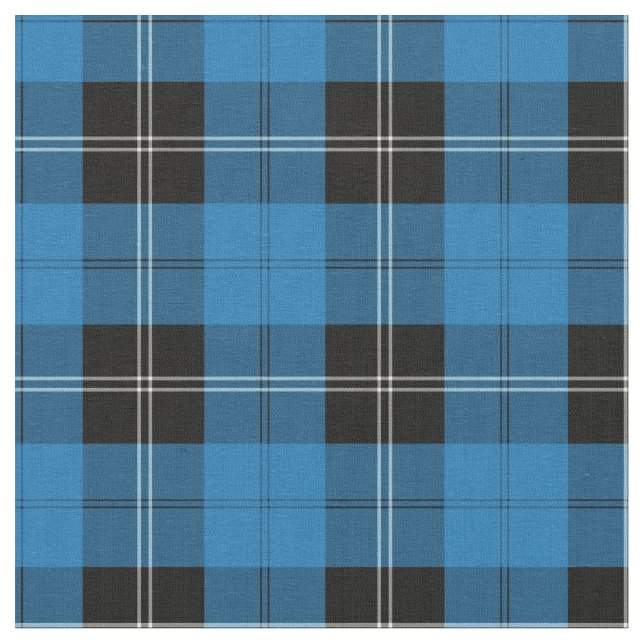 Clan Ramsay Blue Hunting Tartan Stoff (Nahaufnahme)