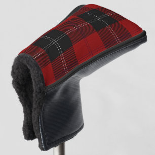 Clan Ramsay Ramsey roter schwarzer Tartan kariert Golf Headcover