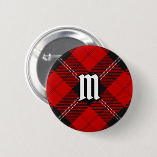Clan Ramsay Red Tartan Button
