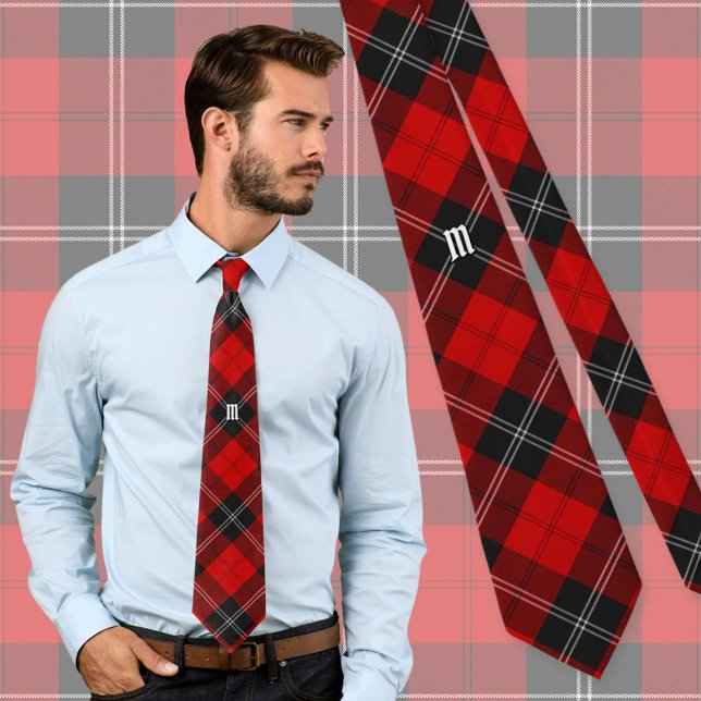 Clan Ramsay Red Tartan Krawatte (Von Creator hochgeladen)