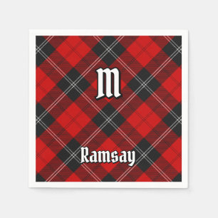 Clan Ramsay Red Tartan Serviette