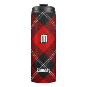 Clan Ramsay Red Tartan Thermosbecher