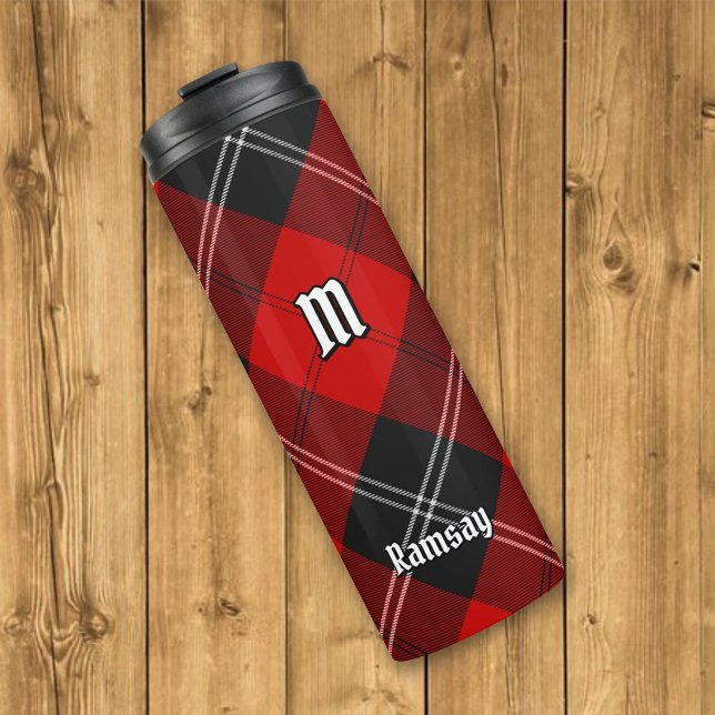 Clan Ramsay Red Tartan Thermosbecher (Von Creator hochgeladen)