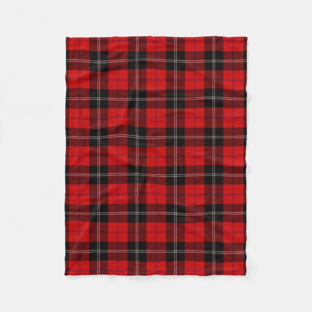 Clan Ramsay Tartan Kariert Fleecedecke (Vorderseite)