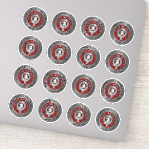 Clan Ramsay Wappen & Tartan Knot Aufkleber