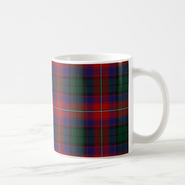 Clan Rattray roter grüner TartanScottish Kaffeetasse (Rechts)