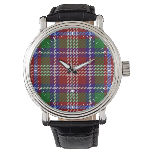 Clan Ritchie Tartan Armbanduhr (Vorderseite)