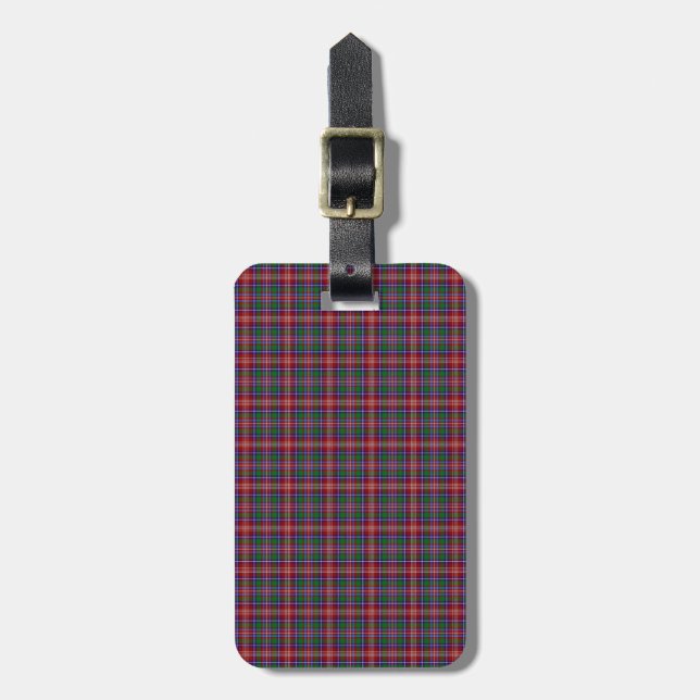 Clan Ritchie Tartan Gepäckanhänger (Vorderseite vertikal)