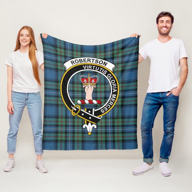 Clan Robertson Junting Ancient Tartan Kariert Fleecedecke (Beispiel)