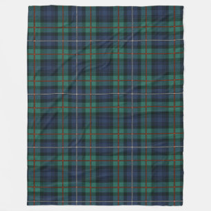 Clan Robertson Karierter Lila Green Tartan Karo Fleecedecke