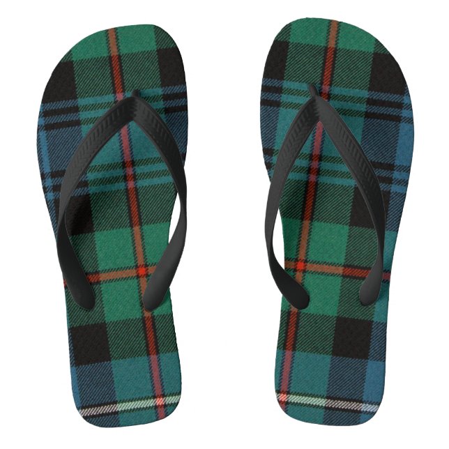 Clan Robertson Modern Tartan Flip Flops (Fußbett)