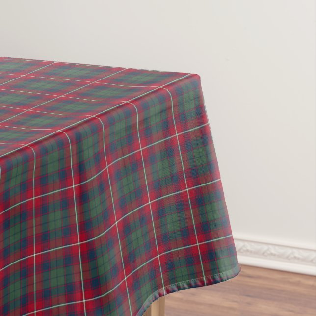 Clan Robertson Red, Green und Blue Scottish Tartan Tischdecke (Beispiel)