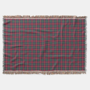Clan Robertson Rot, Grün und Blau Tartan Decke