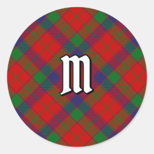 Clan Robertson Tartan Runder Aufkleber