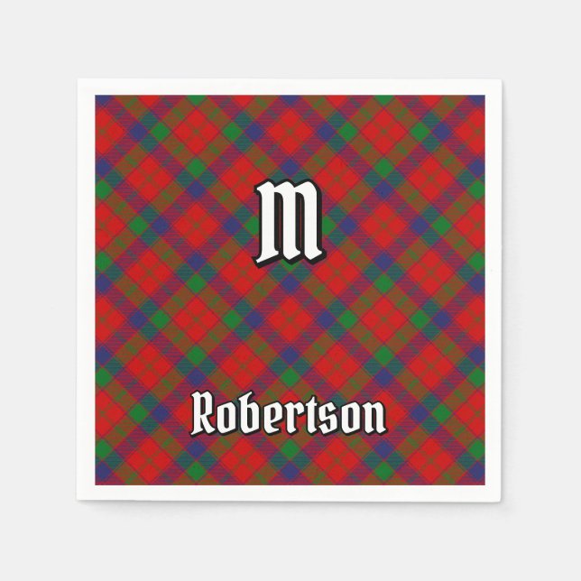 Clan Robertson Tartan Serviette (Vorderseite)