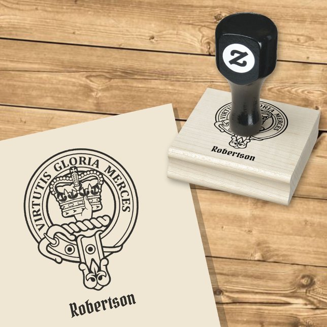 Clan Robertson Wappen Rubber Briefmarke Gummistempel (Von Creator hochgeladen)