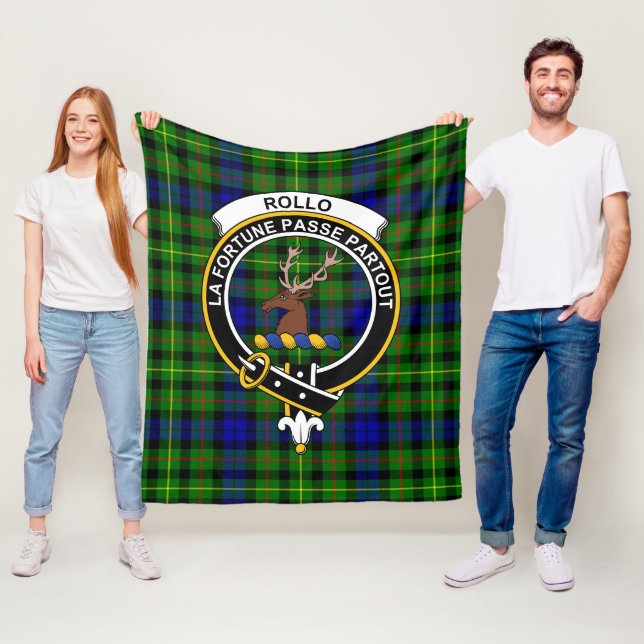 Clan Rollo Tartan Kariert Fleecedecke (Beispiel)