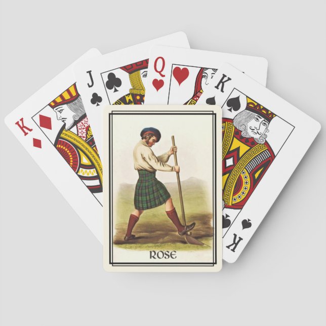 Clan Rose Classic Scotland Bicycle Deck Spielkarten (Rückseite)