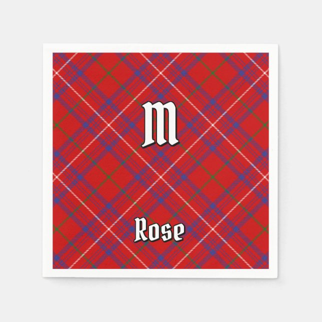 Clan Rose Tartan Serviette (Vorderseite)