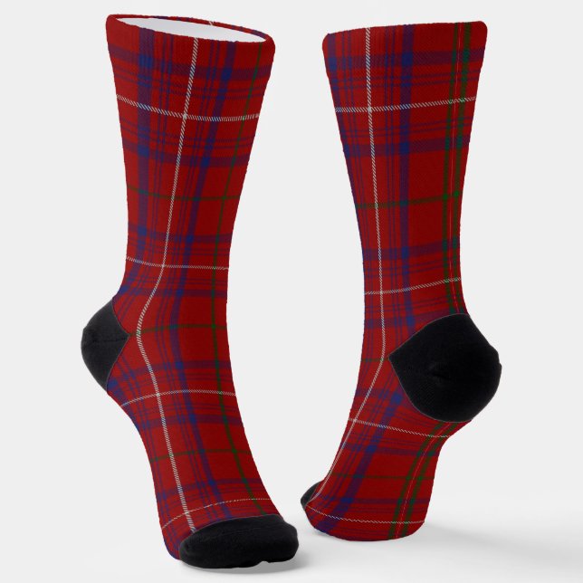 Clan Rose Tartan Socken (Gewinkelt)
