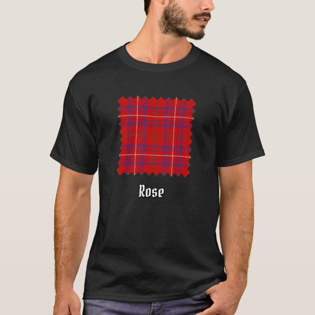 Clan Rose Tartan T-Shirt (Vorderseite)