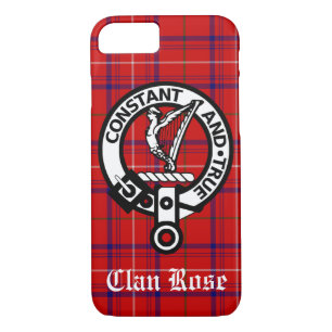 Clan Rose Wappen Abzeichen und Tartan Case-Mate iPhone Hülle