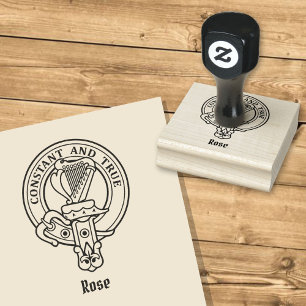 Clan Rose Wappen Gumber Briefmarke Gummistempel