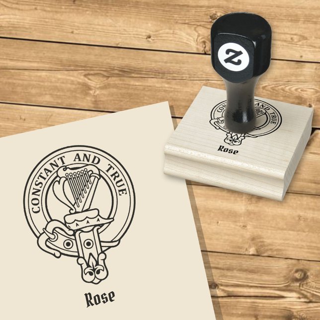 Clan Rose Wappen Gumber Briefmarke Gummistempel (Von Creator hochgeladen)