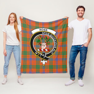 Clan Ross Ancient Tartan Kariert Fleecedecke