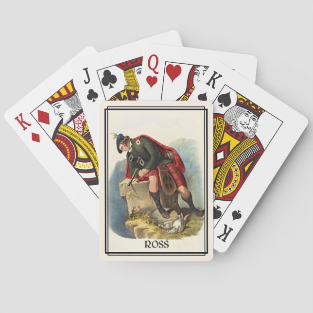 Clan Ross Classic Scotland Bicycle Deck Spielkarten (Rückseite)