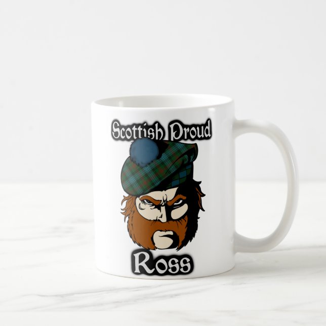 Clan Ross Tartan Scottish Kaffeetasse (Rechts)