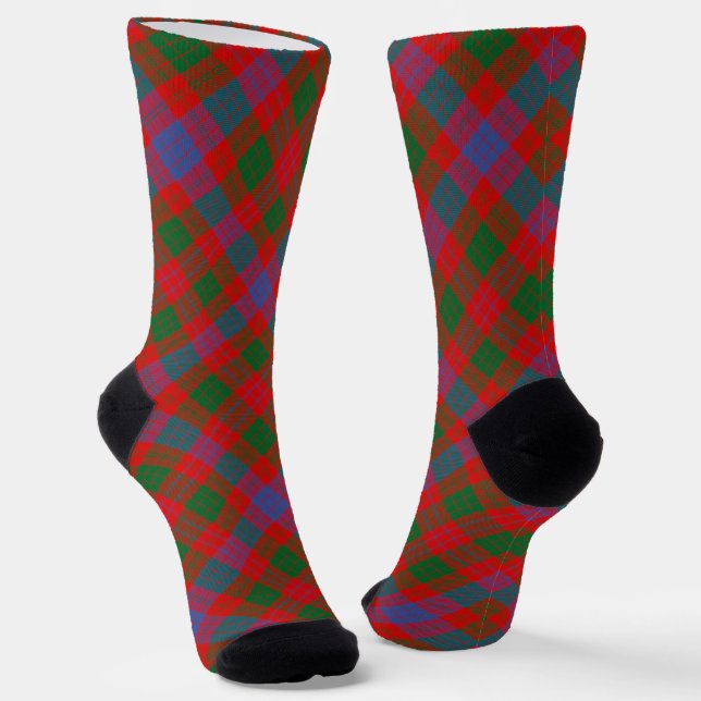 Clan Ross Tartan Socks Socken (Gewinkelt)