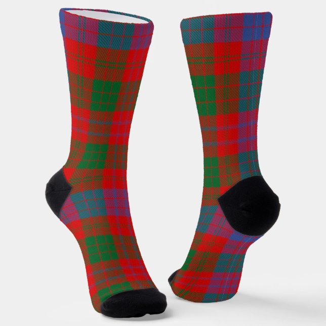 Clan Ross Tartan Socks Socken (Gewinkelt)